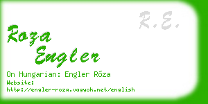 roza engler business card